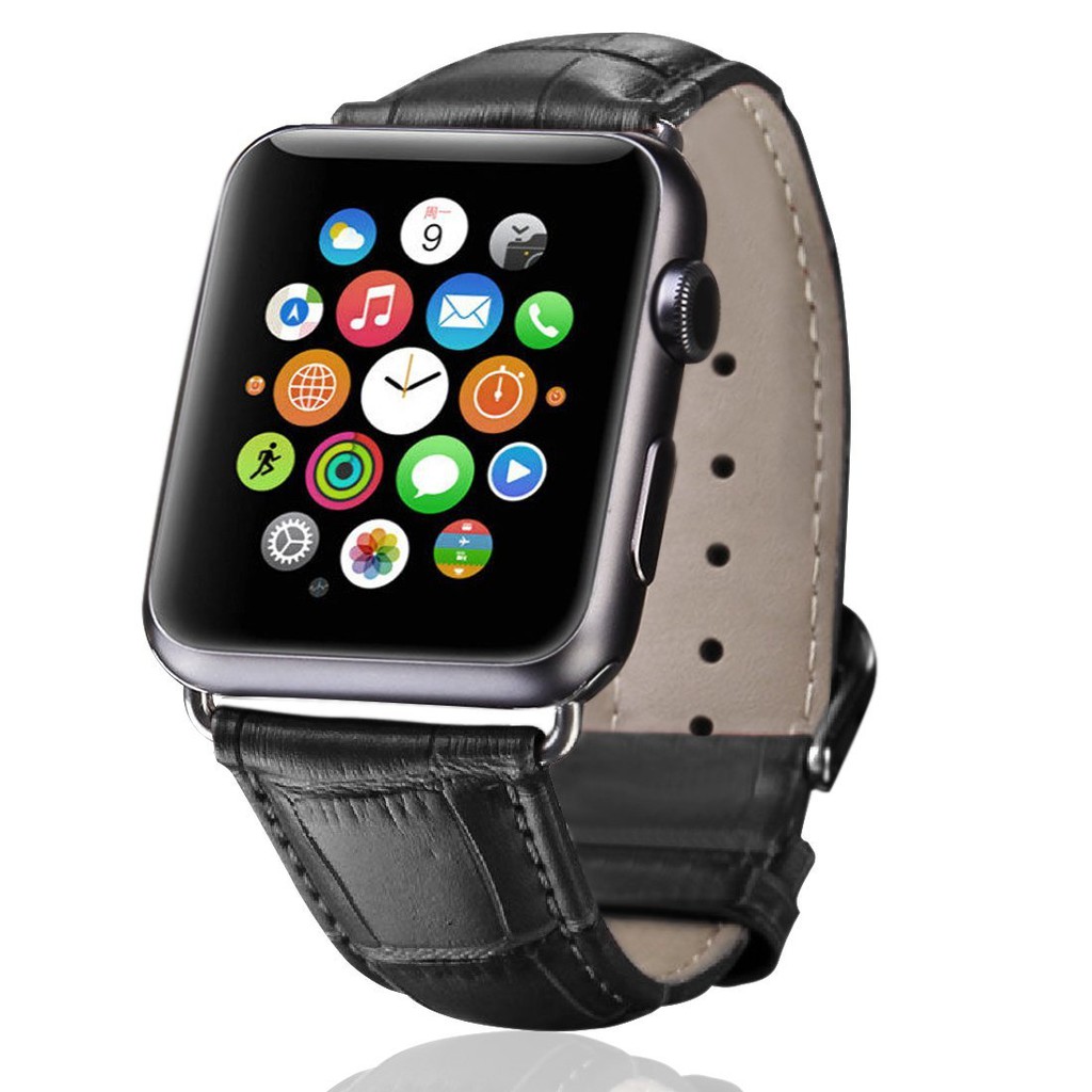 Dây Đeo Họa Tiết Da Cá Sấu Cho Đồng Hồ Thông Minh Apple Watch 41/40/38mm 45/44/42mm 7/SE/6/5/4/3/2/1