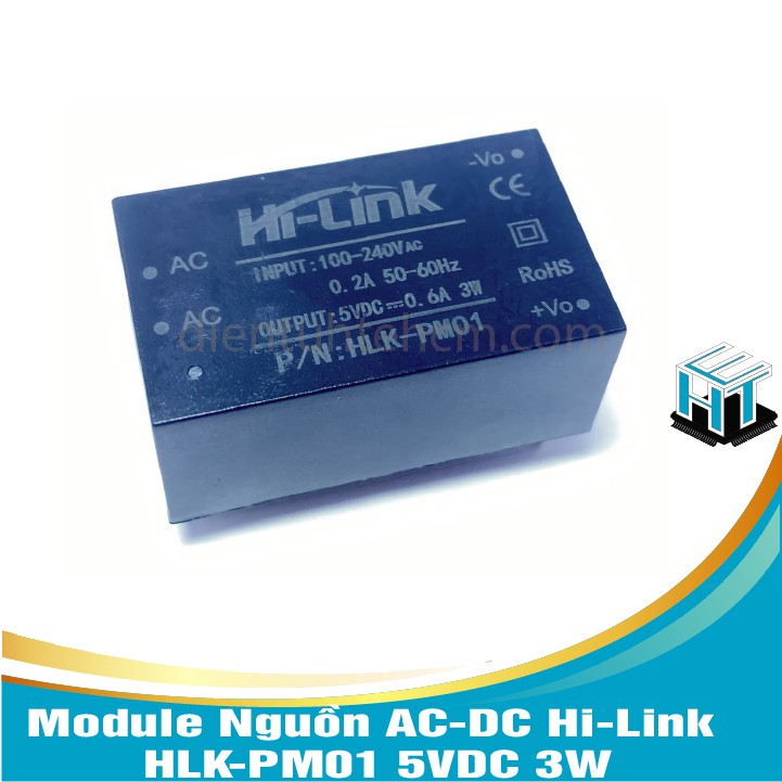 Module Nguồn AC-DC Hi-Link HLK-PM01 5VDC 3W