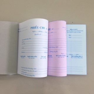 Phiếu chi 3 liên - Combo 10 cuốn - 13 x 19cm