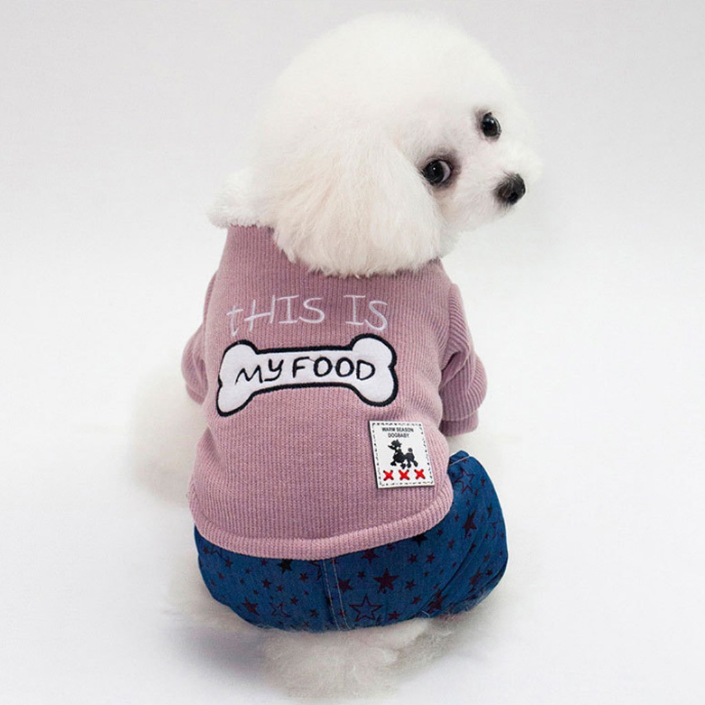 Áo khoác thêu hình dành cho thú cưng