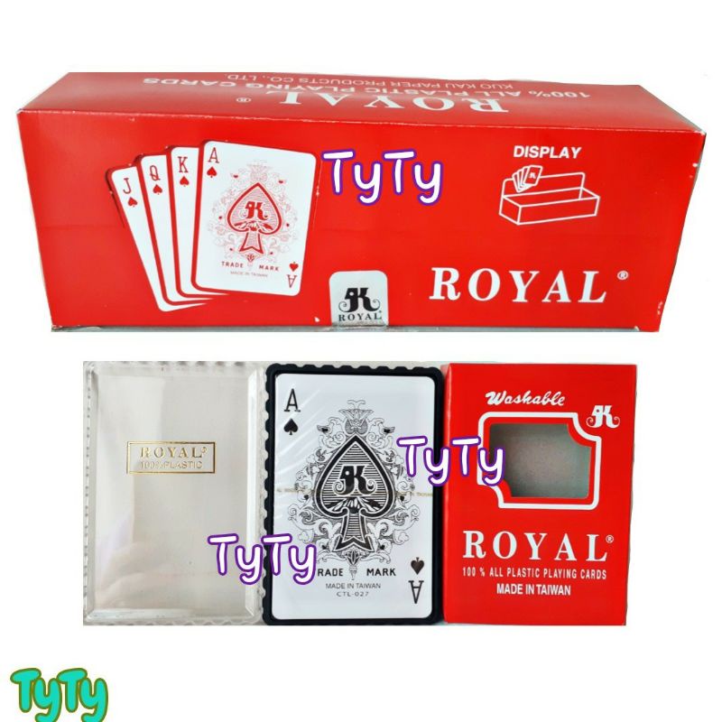 Bộ Bài Tây Nhựa Đài Loan Royal 100% Plasic Màu Ngẫu Nhiên