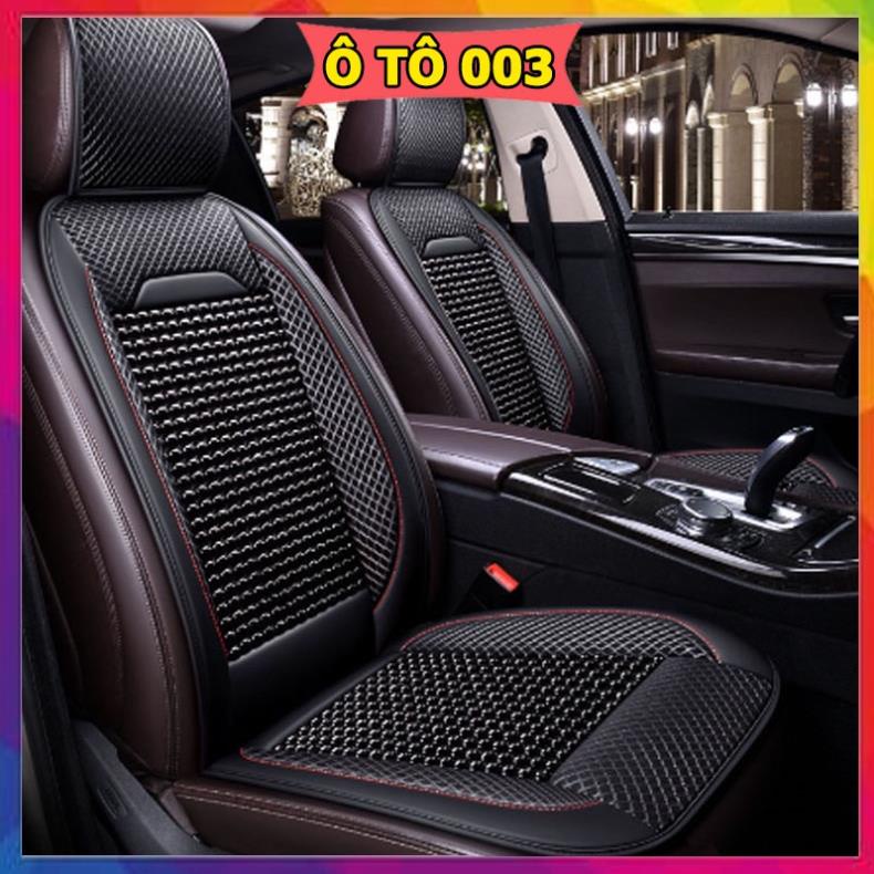 Lót ghế ô tô hạt gỗ cao cấp chống nóng massage lưng cao cấp