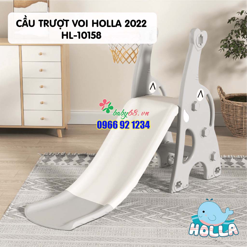 Cầu trượt voi Holla 2022 HL-10158 | Cầu trượt cho bé Holla chính hãng an toàn chắc chắn cho bé vừa học, vừa vui chơi