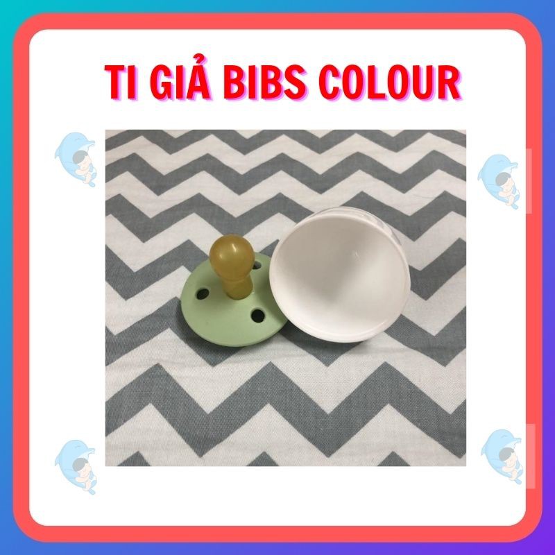 Ti giả Bibs Colour Cho Bé Sơ Sinh Siêu Mềm Từ Cao Su Thiên Nhiên 100% Không BPA Tặng Kèm Nắp Trứng Chính Hãng Đan Mạch