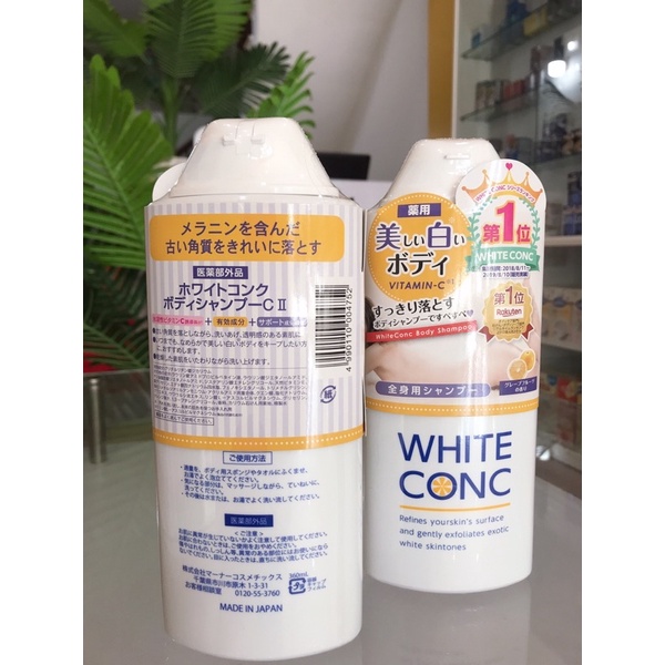 Sữa Tắm Trắng Da White Conc Vitamin C 360M