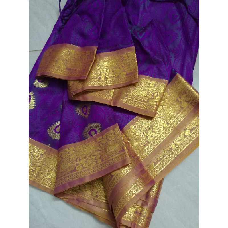 Sari Ấn Độ Saree lụa cao cấp của Chennai silk