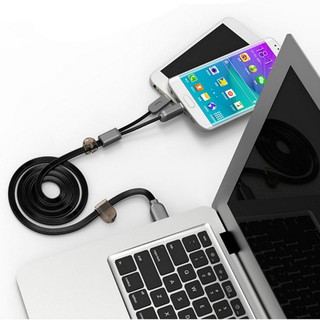 DÂY SẠC WK 2 ĐẦU CỔNG ANDROID (micro usb) & IPHONE (lightning)