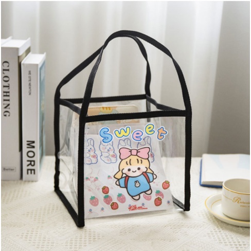 Túi xách tote trong roro jump viền đen TXT12 túi xách Hologram túi Ulzzang cute dễ thương thời trang