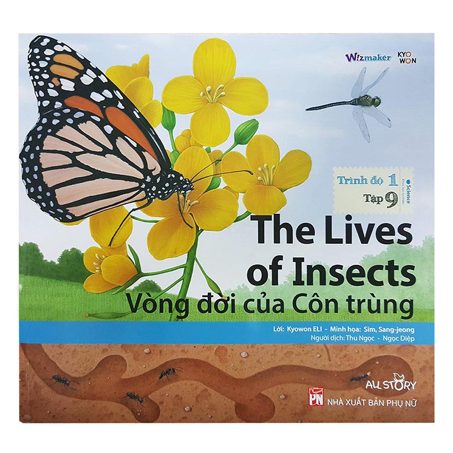 Sách - All Story - vòng đời của côn trùng trình độ 1 (tập 9) - song ngữ anh việt