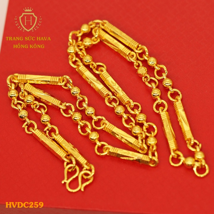 Dây Chuyền Nam Titan Xi Mạ Vàng Non 24k Cao Cấp, Vòng Cổ Nữ Phong Cách Thời Trang Cá Tính Trẻ Trung - HVDC191