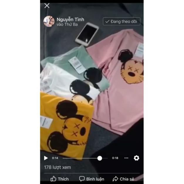 ĐỒ BỘ MẶC NHÀ CAO CẤP QUẦN LỬNG 1 SỌC ÁO IN HÌNH MICKEY - HOT HÈ 2020 | BigBuy360 - bigbuy360.vn