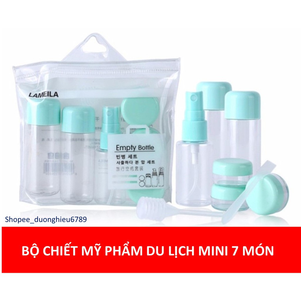 Bộ Chiết Mỹ Phẩm Du Lịch gồm 7 Món