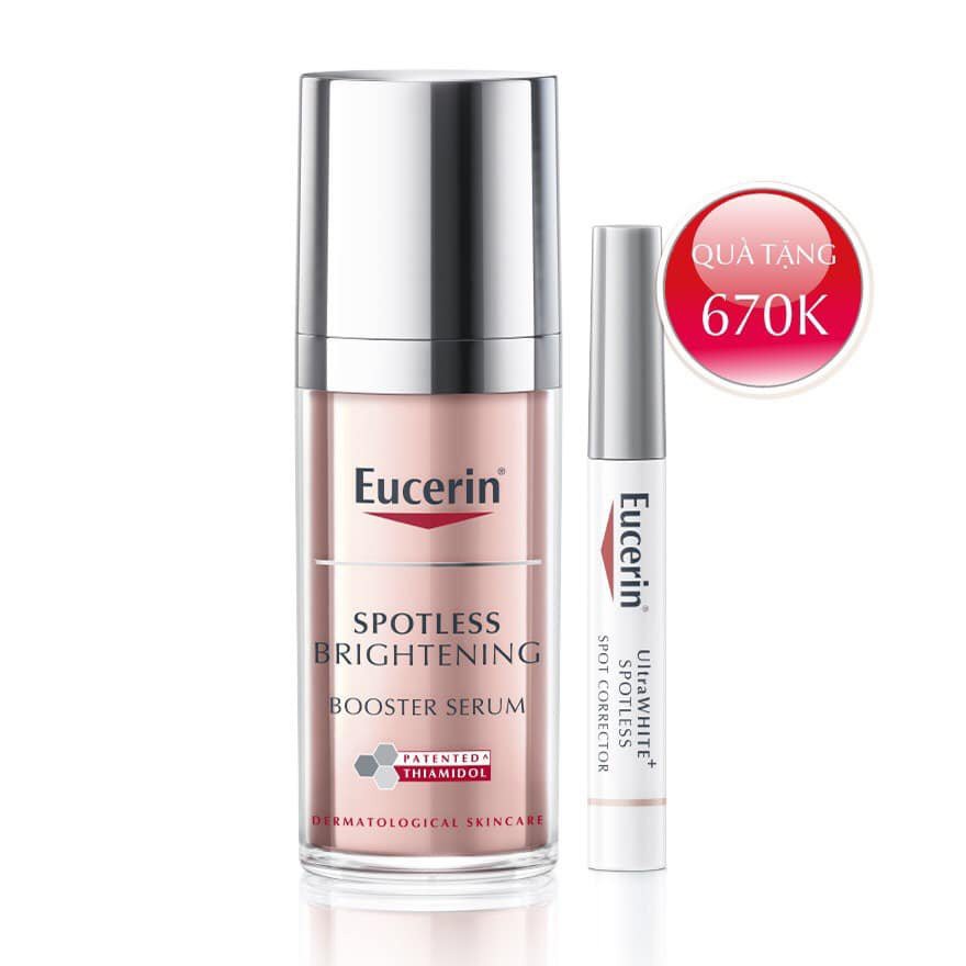 Tinh chất giảm thâm nám Eucerin Spotless Brightening Booster Serum 30m tặng bút chấm giảm thâm nám Eucerin Corrector 5ml