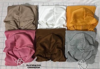 Áo nỉ hodei trơn có mũ -C