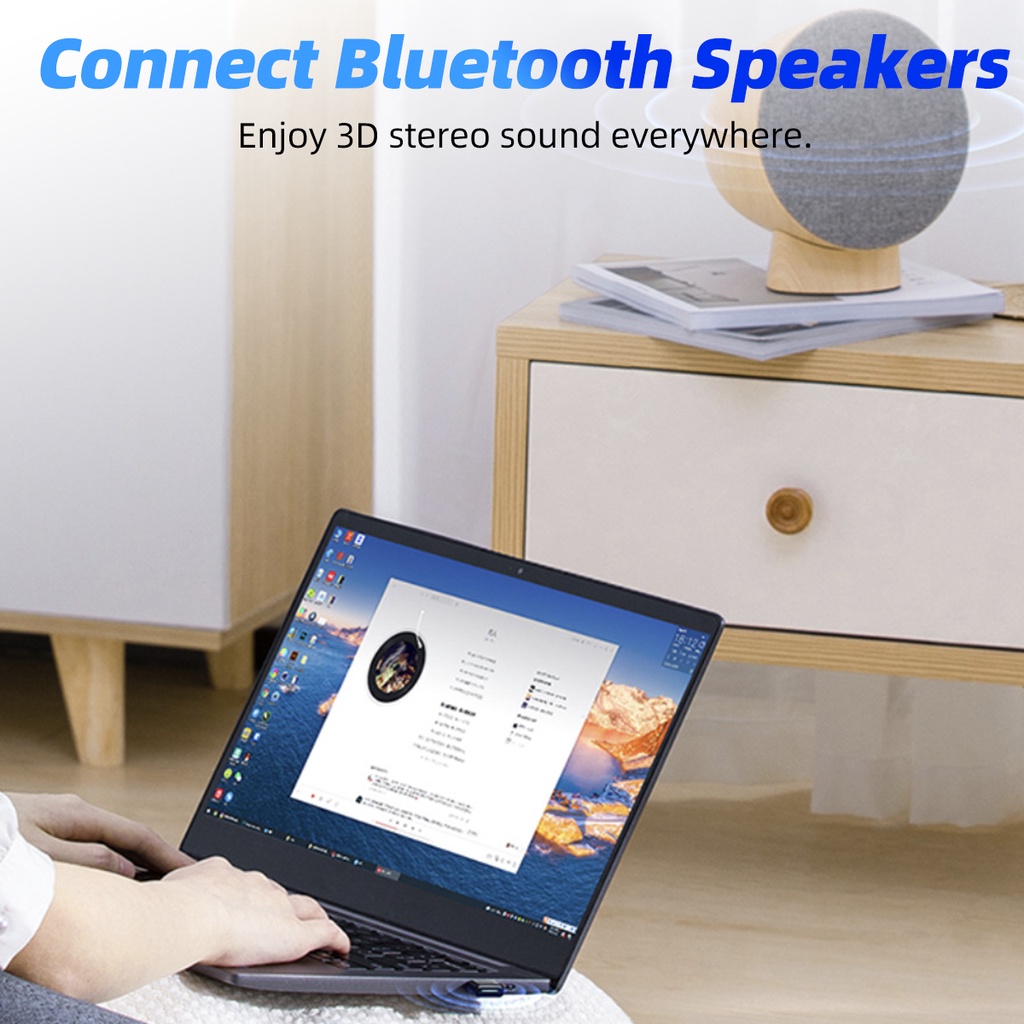 Usb GUUGEI nhận tín hiệu Bluetooth 5.1 cho loa laptop