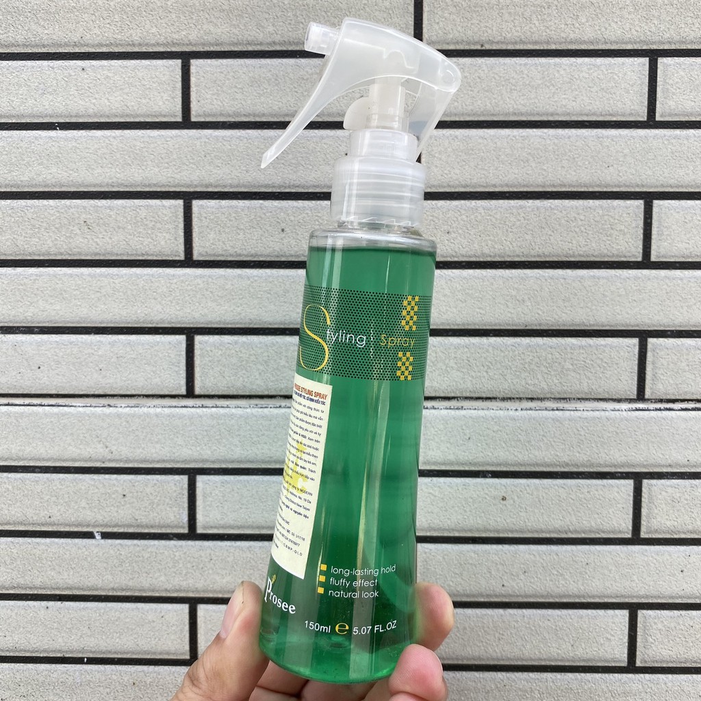 Prosee-Taiwan⛱Xịt giữ nếp tóc, cố định kiểu tóc Styling Spray Prosee 150ml