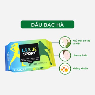 Combo 5 gói khăn ướt luck lady sport 30 tờ gói - ảnh sản phẩm 6