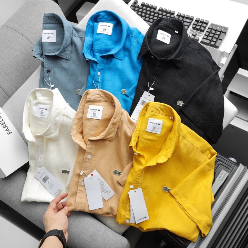 Áo sơ mi tay ngắn nam chất linen xuất xịn - sơ mi nam đũi tay ngắn bigsize ( 50kg - 90kg ) - ivan