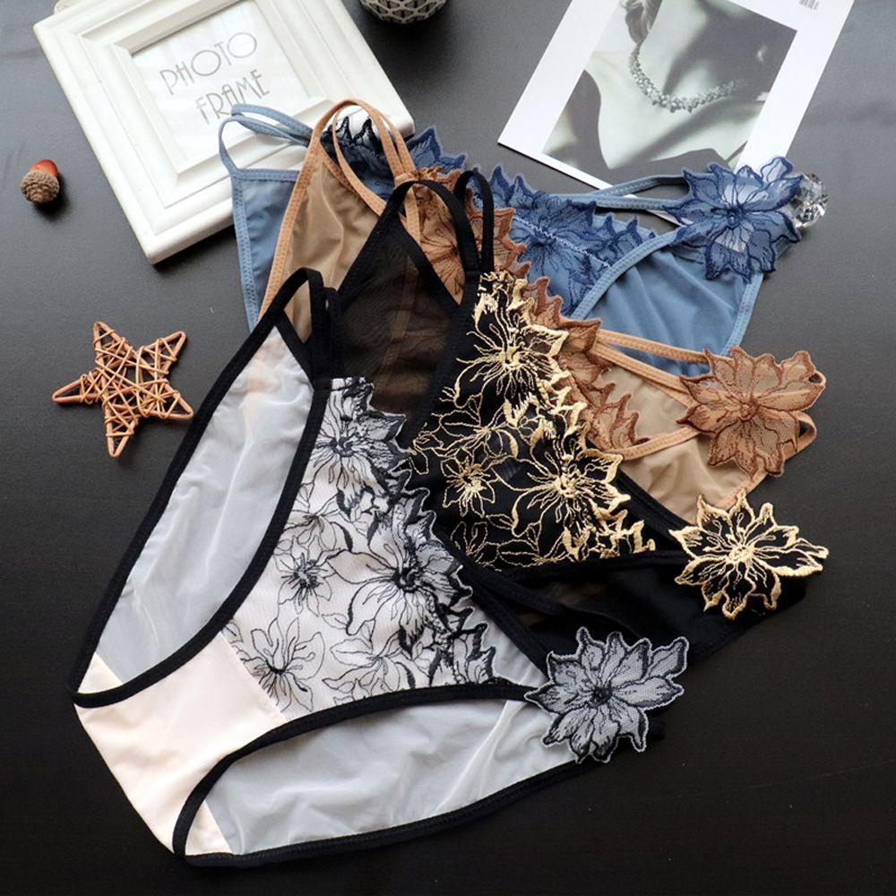 OCEANMAP Quần Lót Cotton Phối Ren Phong Cách Hàn Quốc Quyến Rũ Dành Cho Nữ