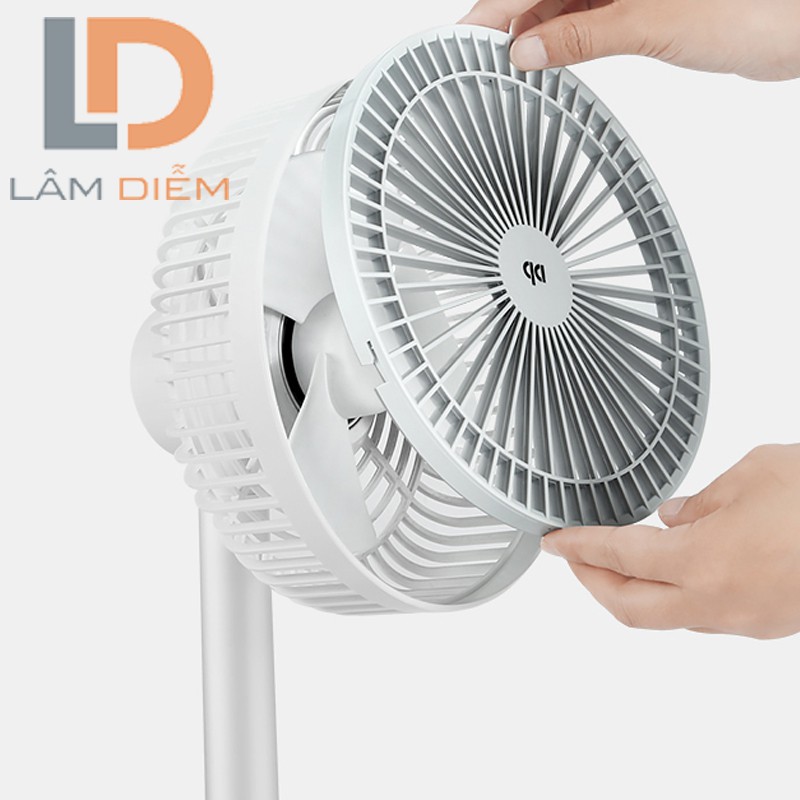 Quạt sạc để bàn có đèn led đa năng dp 7627