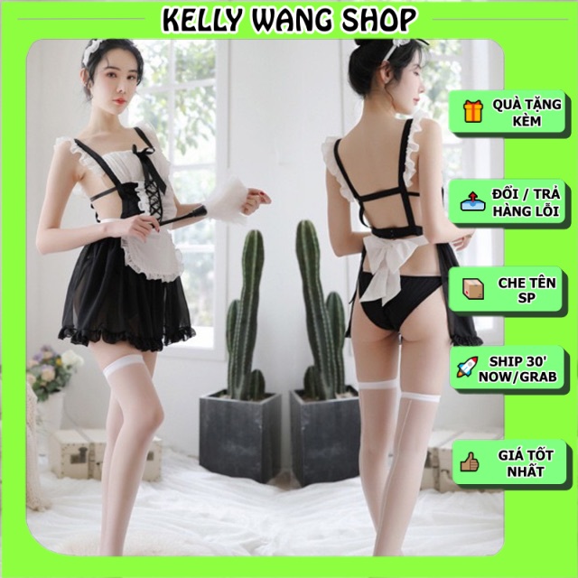 Sx391 Cosplay cô hầu gái sexy - đồ ngủ gợi cảm KELLY WANG | BigBuy360 - bigbuy360.vn