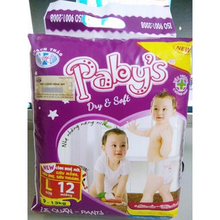 Combo 120 miếng tã quần cỡ L Paby's + KM cho bé 9-13kg
