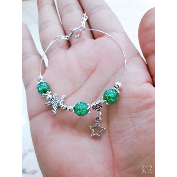 Vòng tay đá bọt tuyết 8mm - phong cách trẻ trung