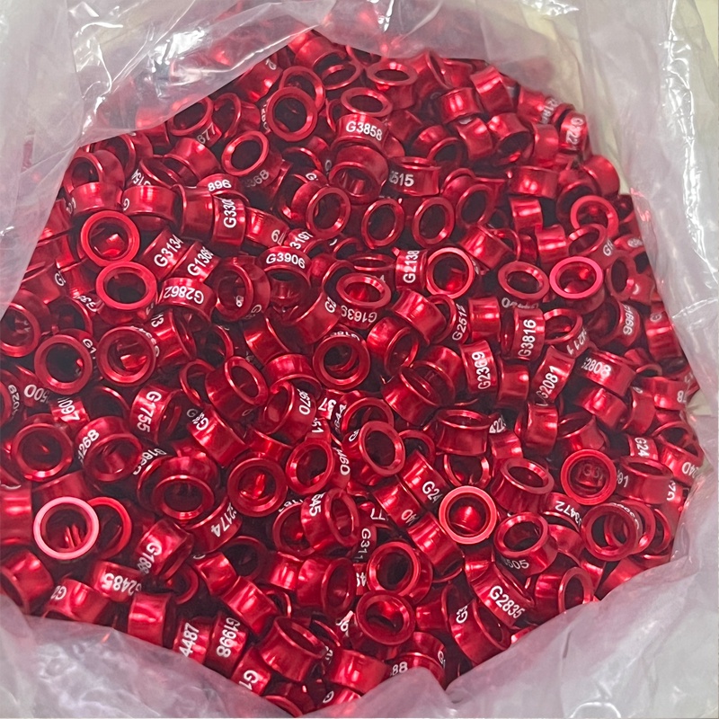 5 pcs vòng đeo chân cho chim vẹt 4mm, nhẫn đeo chân vẹt có nhiều màu sắc