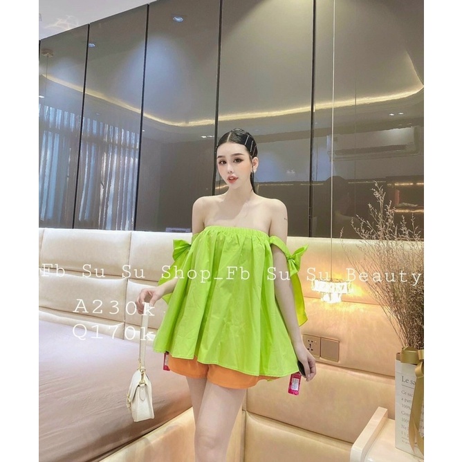 ÁO BẸT VAI XINH NHÌU MÀU - CỘT NƠ XINH XẺO 🦋NYNG alohashop91