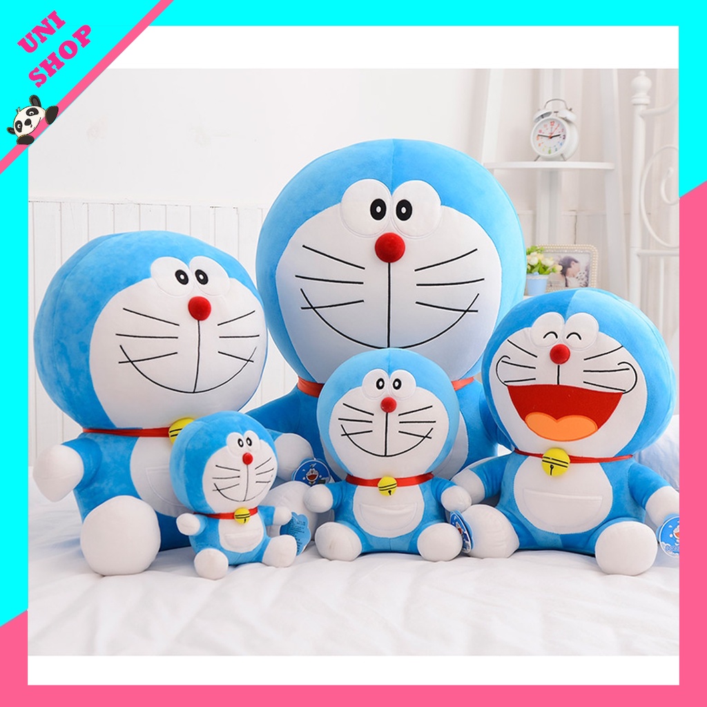 Gấu Bông Đô Rê Mon Gấu Doraemon Màu Xanh Qùa Tặng Sinh Nhật Cho Bé _ Unishop