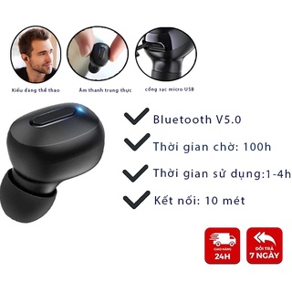 Tai nghe Bluetooth không dây 1 bên MK-007 pin trâu nghe cực chất,thiết kế gọn nhẹ dáng thể thao
