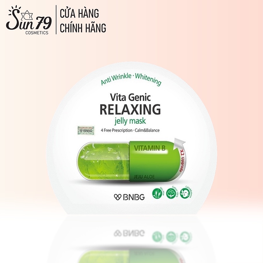 Mặt nạ dưỡng ẩm giúp thư giãn & phục hồi làn da mệt mỏi BNBG Vita Genic Relaxing Jelly Mask (Vitamin B) 30ml