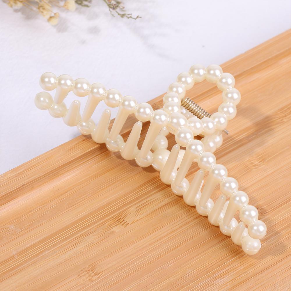 Kẹp Tóc Càng Cua Đính Ngọc Trai Màu Sắc Ngọt Ngào