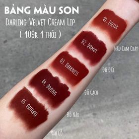 Set son kem Darling + Son dưỡng môi + quà tặng [Sỉ từ 3 cây + kèm combo quà] | BigBuy360 - bigbuy360.vn