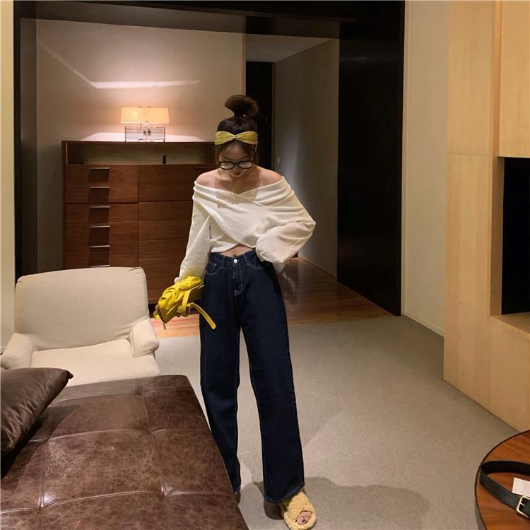 Áo Len Tay Dài Cổ Chữ V Màu Sắc Đơn Giản Phong Cách Hàn Quốc Thời Trang Mùa Xuân Cho Nữ 2021