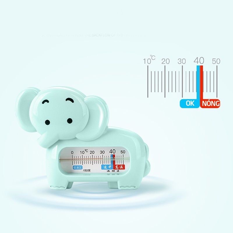Nhiệt kế đo nước tắm Babuu Nhật Bản hình chú voi cho bé