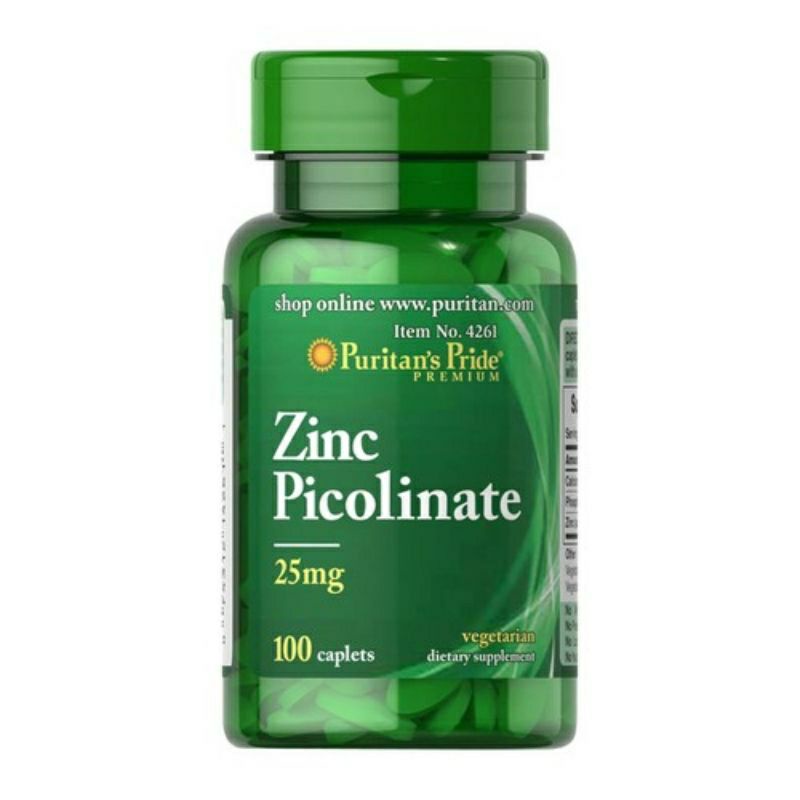 [Date 2025] Viên uống bổ sung kẽm zinc 25mg- 50mg Puritan's Pride 100v