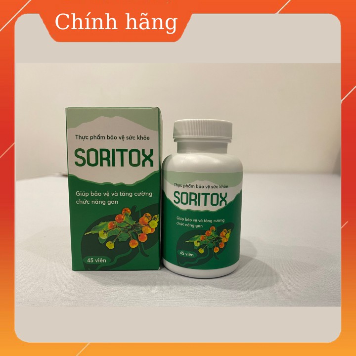 [CHÍNH HÃNG] Soritox Viên uống giải độc gan, hỗ trợ các bệnh về gan | Thế Giới Skin Care