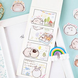 Hộp 45 sticker Chubby chuột béo ú siêu cute 🐭