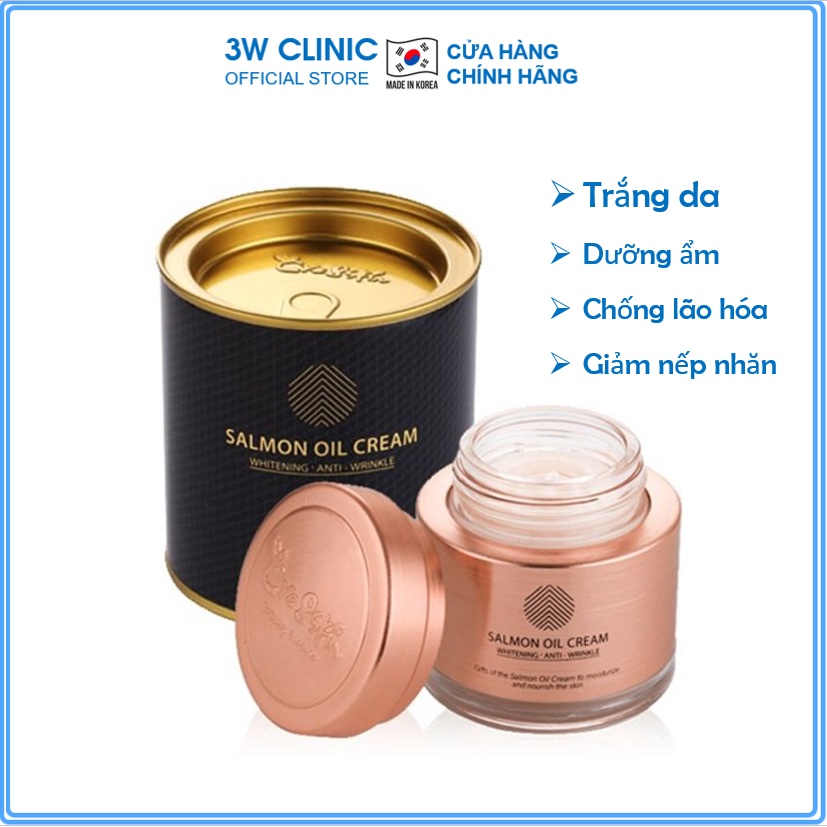 Kem Dưỡng Trắng Da - Kem Trắng Da Chiết Xuất Từ Cá Hồi Salmon Oil Cream Hàn Quốc 80g