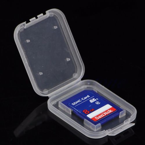 10 Hộp Nhựa Trong Suốt Đựng Thẻ Nhớ Sd Sdhc Sdxc