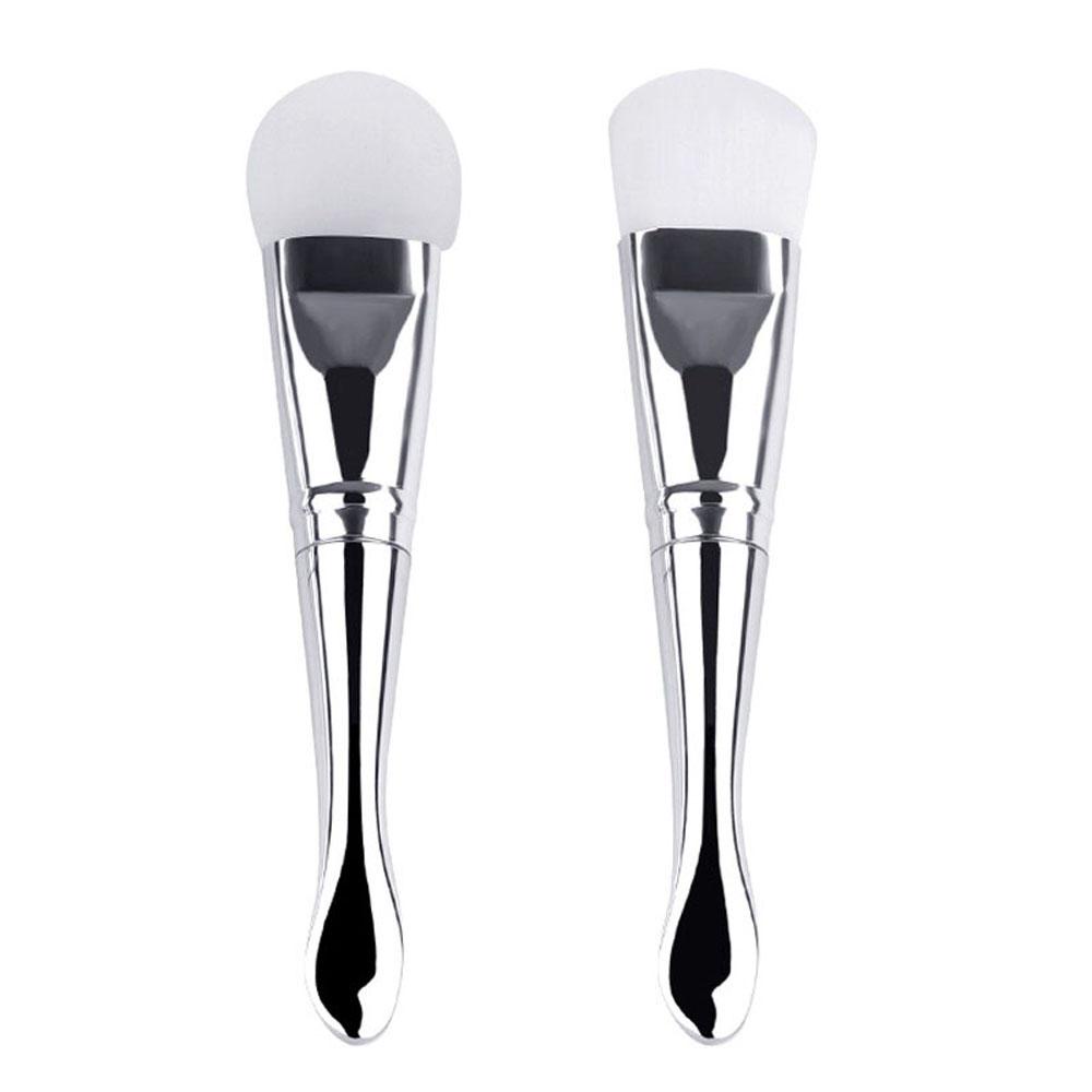 1 Cọ Đắp Mặt Nạ Silicon Mềm Kèm Muỗng Chuyên Nghiệp