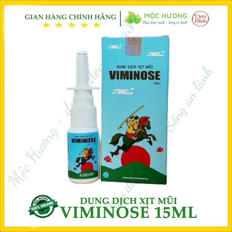 Dung Dịch Xịt Mũi VIMINOSE 15ml Chuẩn Viên Minh Chính Hãng | Giúp Kháng Khuẩn Kháng Viêm Mũi | DAUTOIDENOMEGA3