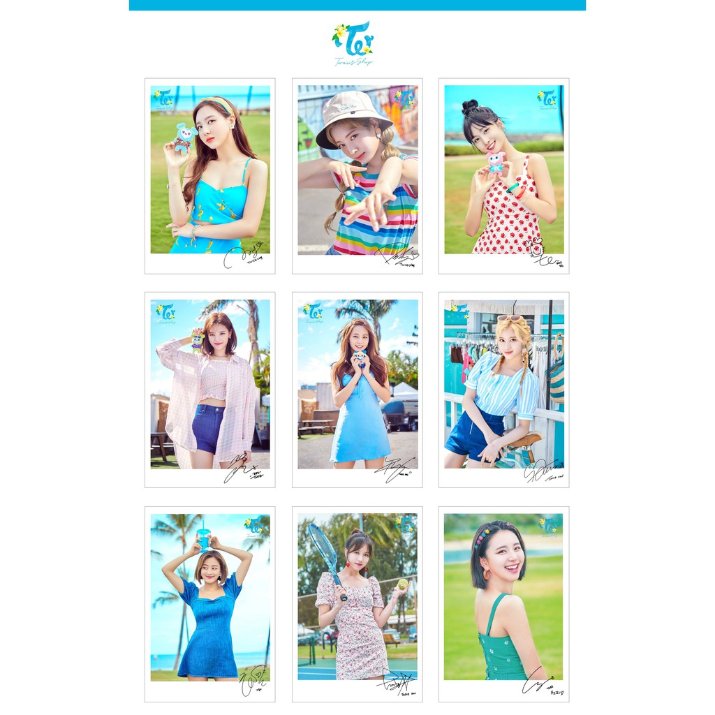 Lomo Card Ảnh TWICE - TWAII POPUP STORE ( 27 ảnh có chữ ký)