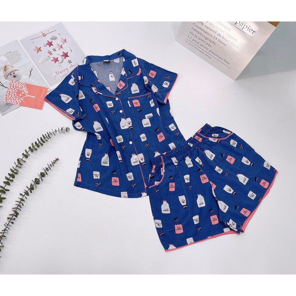 Pijama đùi chất tole lanh hàng VNXK | BigBuy360 - bigbuy360.vn