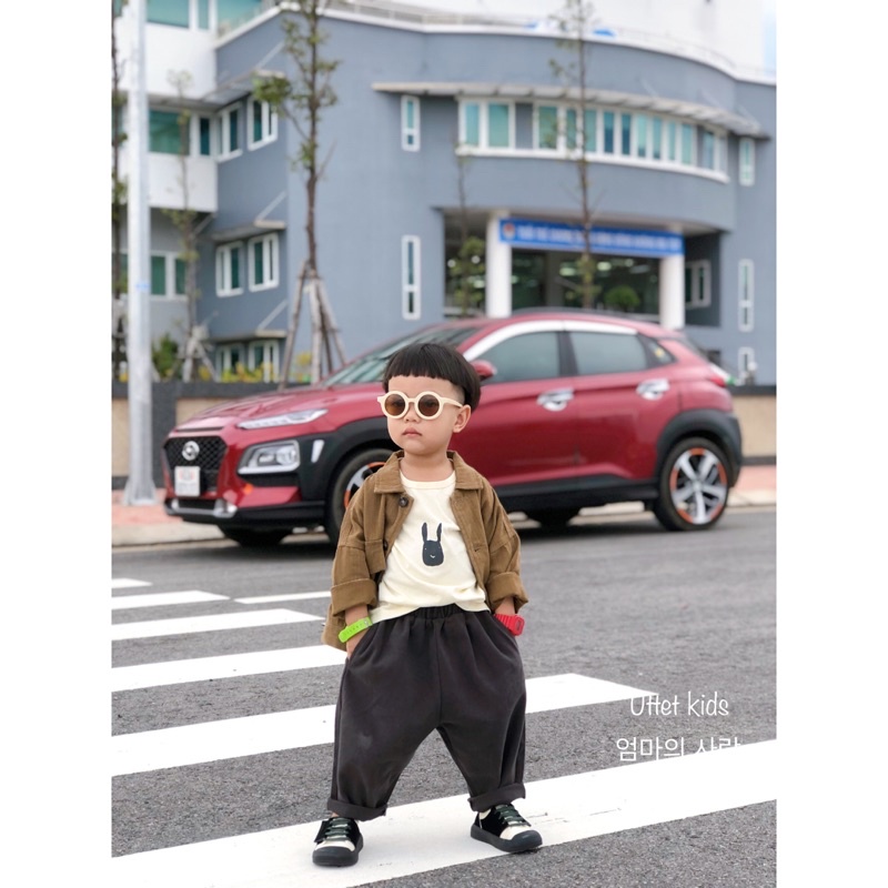ÁO KHOÁC KAKI  HÀN QUỐC 963 DÀNH CHO BÉ GÁI VÀ BÉ TRAI SIZE 80 ĐÊN 120 DÀNH CHO BÉ TỪ 1 TUỔI ĐẾN HƠN 5 TUỔI