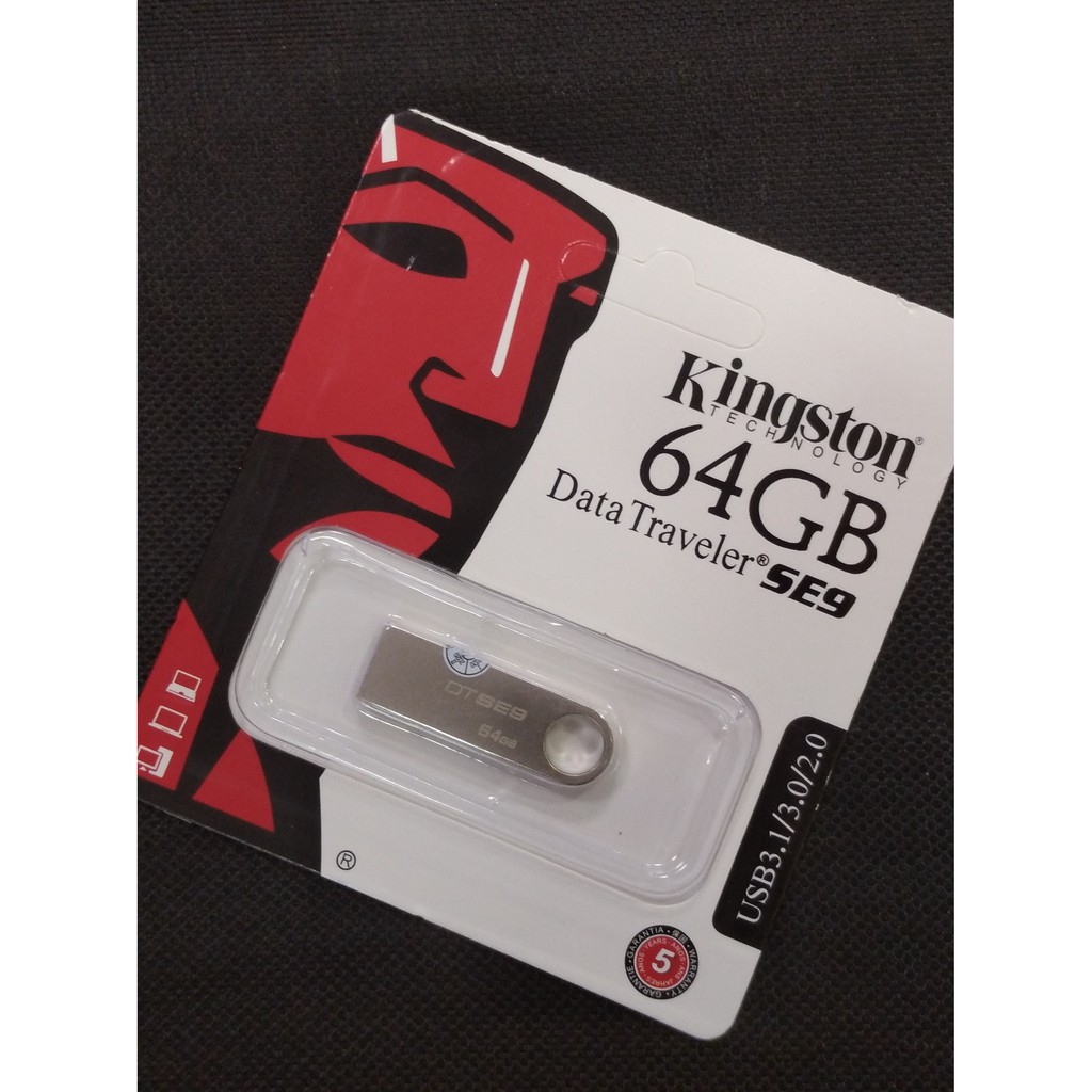 USB Kingston 64GB /32GB /16GB /8GB SE9 - Vỏ thép xịn - chống nước,