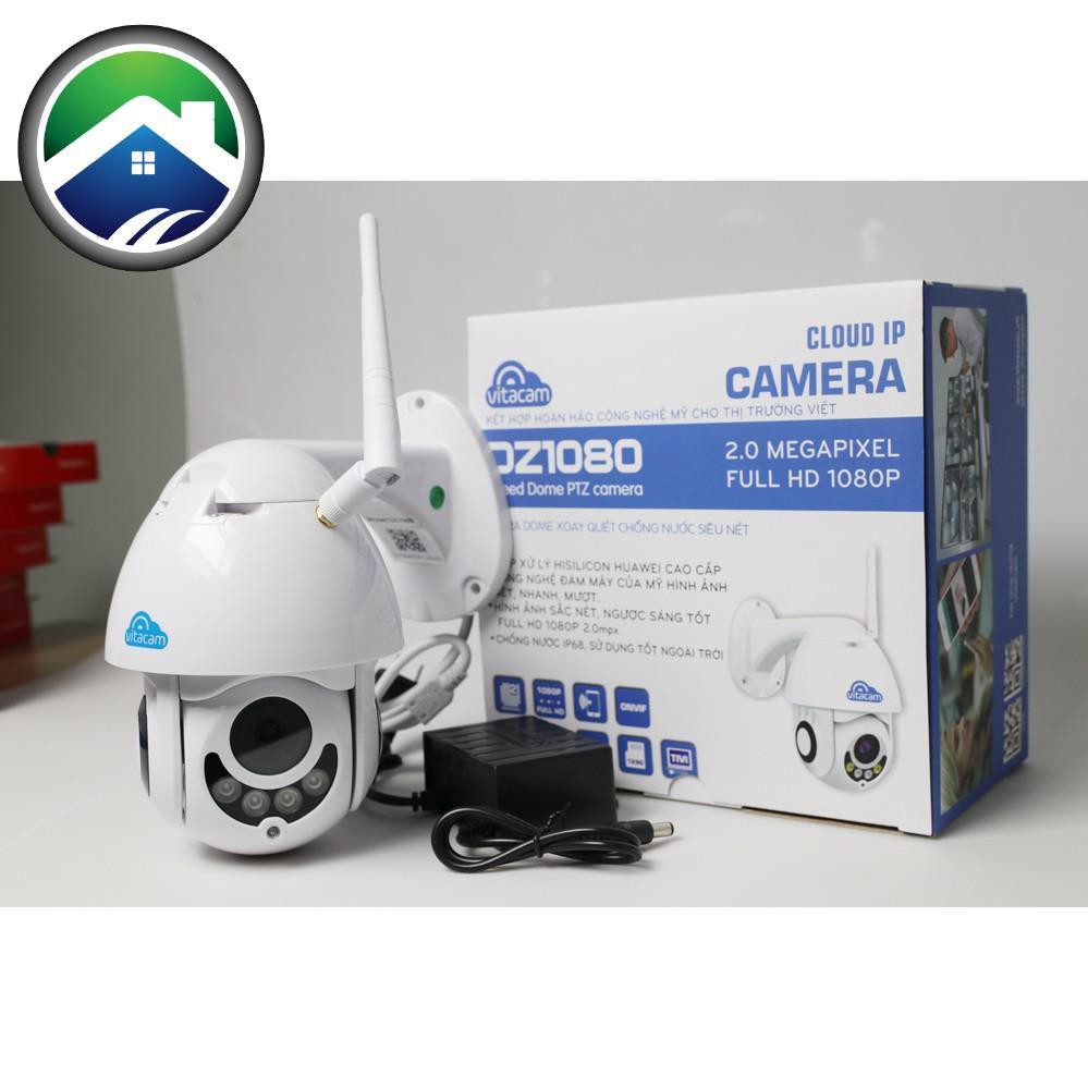 Vitacam DZ1080 - Camera Ngoài Trời Speed Dome PTZ 2.0mpx Full HD 1080p Cao Cấp - Bảo Hành Chính Hãng 12 Tháng