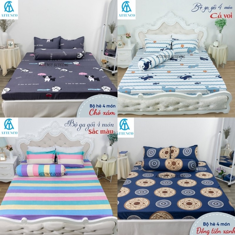 GA GỐI TRẢI GIƯỜNG TẶNG VỎ ÔM 🛏1M6/1M8🛏 DRAP BO CHUN CHỌN MẪU NGAY TRÊN ẢNH HỌA TIẾT ĐA DẠNG ATTENCO BEDDINH BẢO HÀNH 6T | WebRaoVat - webraovat.net.vn