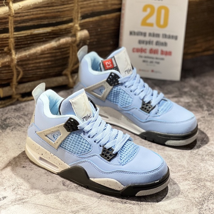 Giầy Jordan 4 Retro GS University Blue Xanh Dương hàng cao cấp